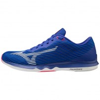 Кросівки для бігу чоловічі Mizuno WAVE SHADOW 4 Blue/White/Pink
